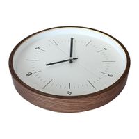 Reloj de Pared con Marco Color Madera Estilo Minimalista