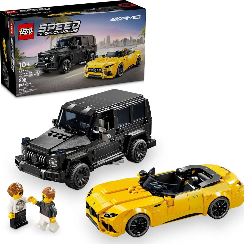 LEGO Speed Champions Mercedes-AMG G 63 y Mercedes-AMG SL 63 #76924 de 808 Piezas