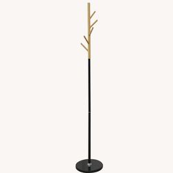 Perchero Negro Tuto Negro 37x37x170 Cm - Zmobili