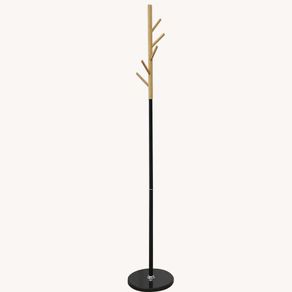 Perchero Negro Tuto Negro 37x37x170 Cm - Zmobili