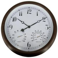 Reloj de Pared con Termómetro e Higrómetro
