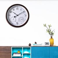Reloj de Pared con Termómetro e Higrómetro