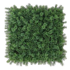Panel de Follaje Sintético Estilo Ciprés Verde 50 X 50 Cm