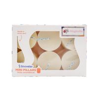 Set de 6 Veladoras Mini Pillars Aroma Magnolia