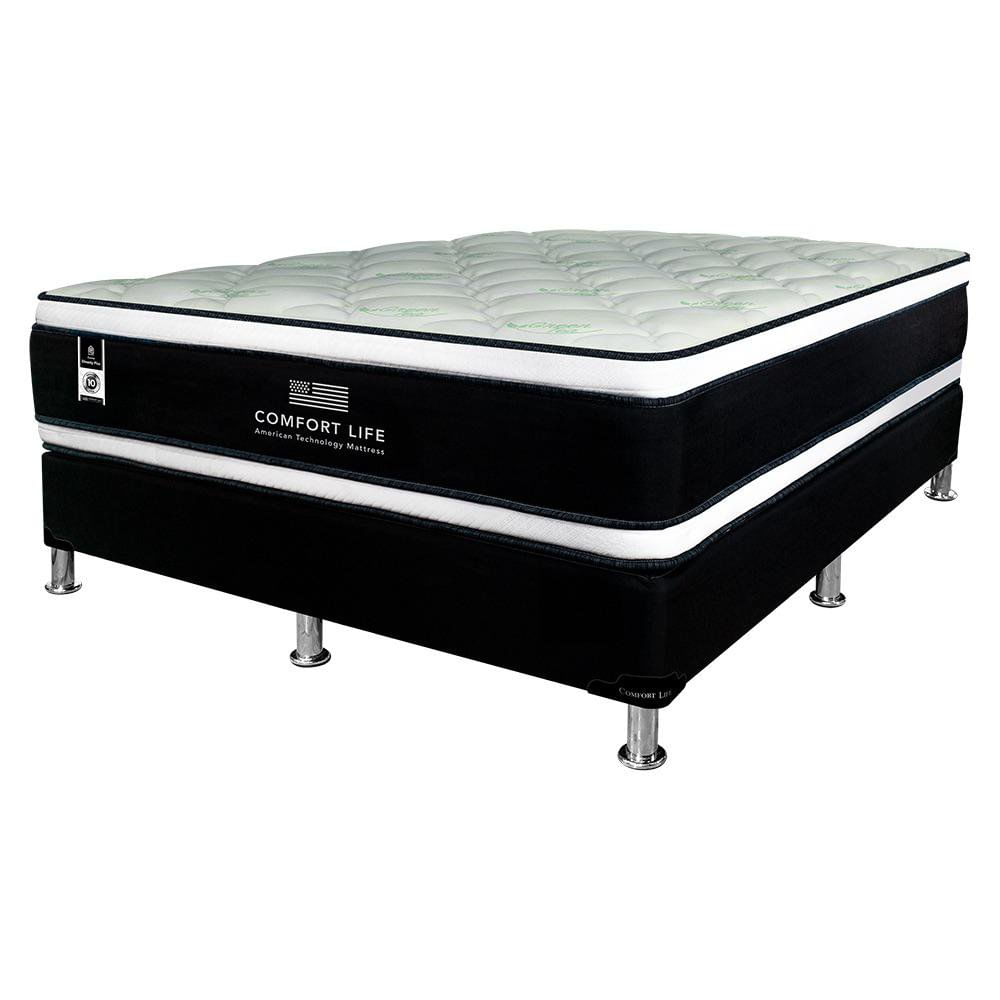 Set de Cama Colchón y Base Dinasty Plus Firme Confortable - Varios Tamaños