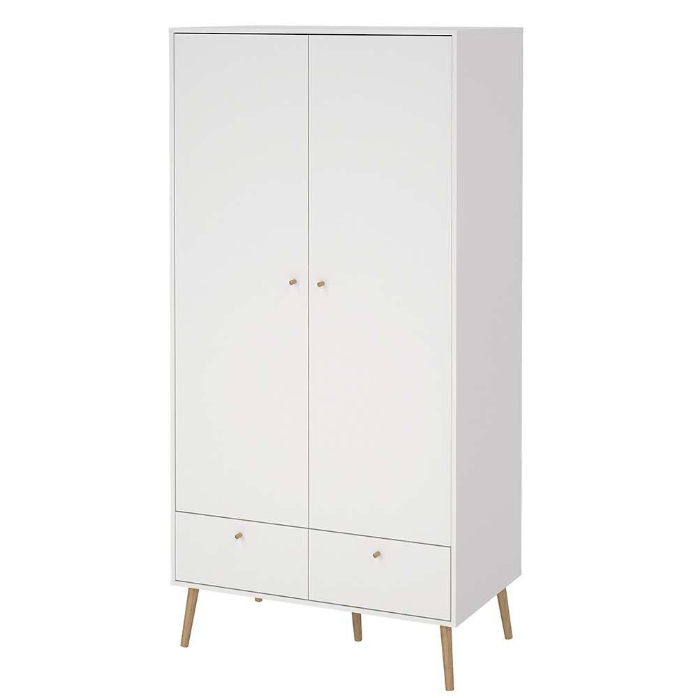 Armario Zoe de 2 Puertas Blanco 98.7 x 58.1 x 200.1 Cm