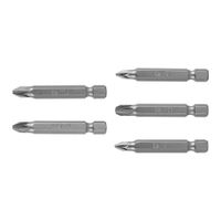 Set De 5 Puntas Pozidriv 2 Plg - Truper
