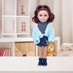 Muñeca de 14 Plg con Vestido Rosa y Accesorios Koala Kids