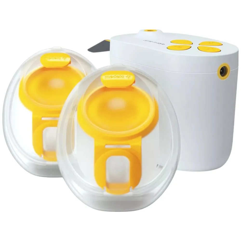 Extractor de Leche Eléctrico Pump In Style Doble con Vasos de 2.7 Oz Color Blanco y Amaril…