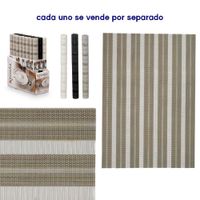 Individual de Plástico con Líneas 30x45 Cm Colores Surtidos