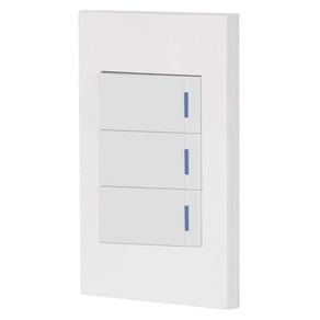 Interruptor Sencillo Triple Negro 1 Pza - Volteck