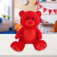 Peluche Oso Rojo de 15 Plg, Suave y Abrazable