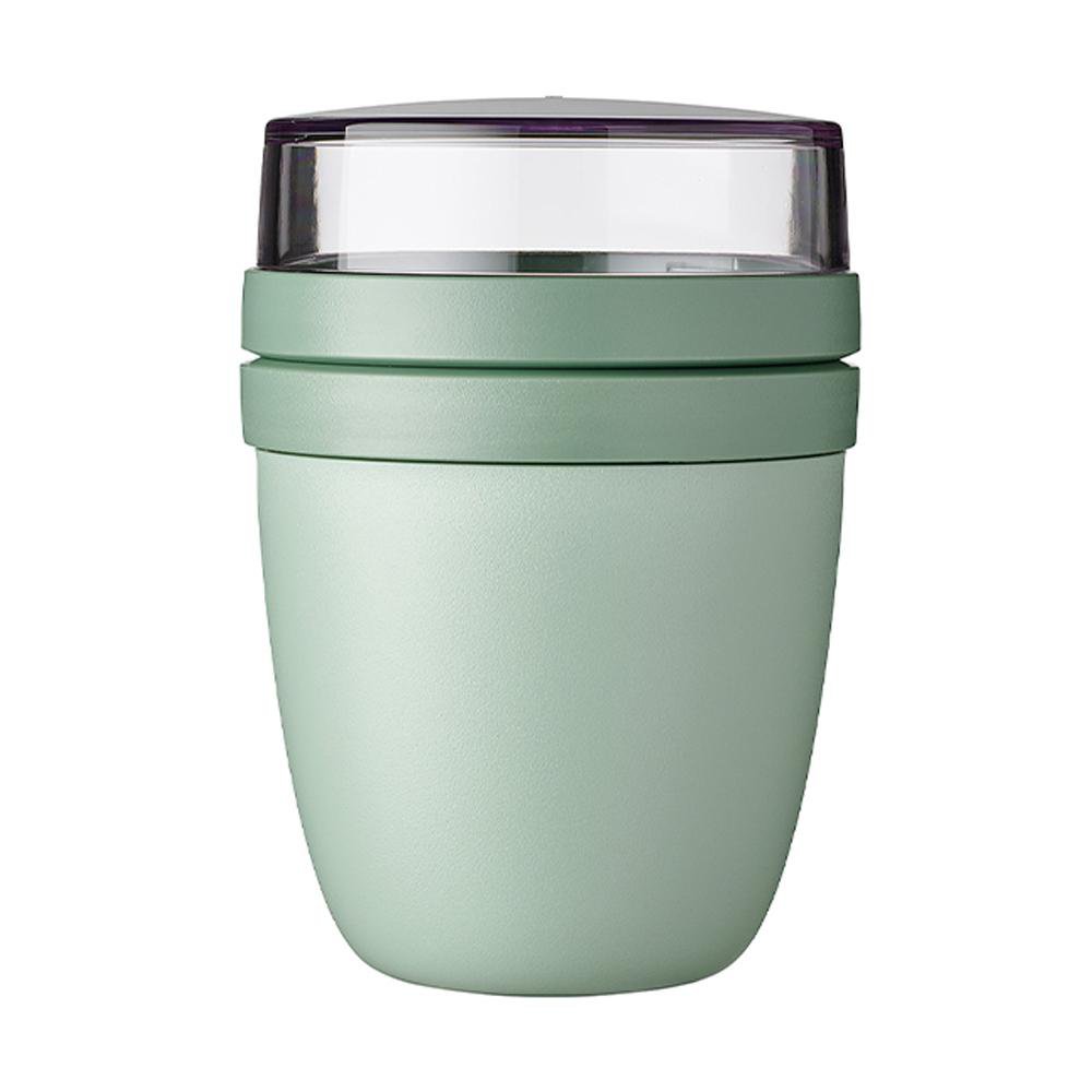 Lunchpot Ellipse Mini con 2 Compartimentos Color Salvia Nórdica