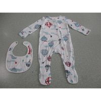 Pijama y Babero Estampado Globo Aerostático - Varias Tallas