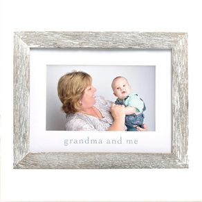Marco de Fotos Abuela y Yo Acabado Madera Blanca