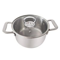 Olla de Acero Inoxidable con Tapa 26 Cm