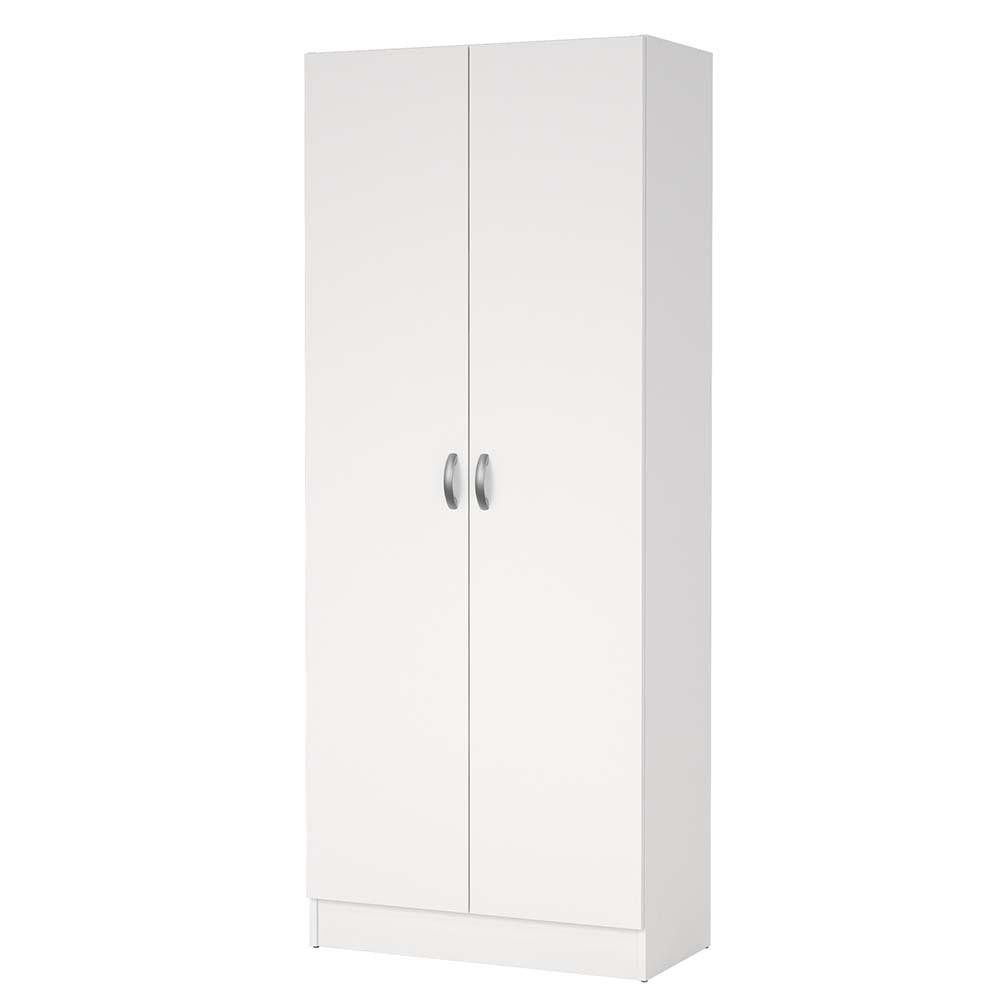 Clóset con 2 Puertas y 5 Repisas Color Blanco 69.2 x 34.6 x 170.4 Cm para Almacenamiento