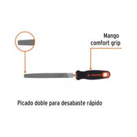Lima Plana Bastarda 6 plg con Mango Doble Inyección
