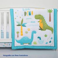 Set De Edredón Para Cuna Dinosaurios 2 Pzas