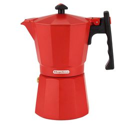 Cafetera Aluminio Roja 6 Tazas