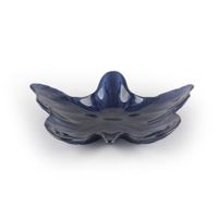 Plato de Vidrio Diseño Mariposa Azul