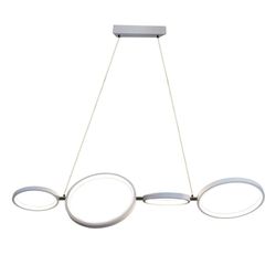 Lampara Colgante LED para Interior Aros Blanca