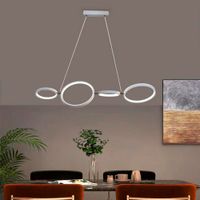 Lampara Colgante LED para Interior Aros Blanca