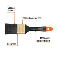 Brocha Natural Recta 1 1/2 Plg - Truper