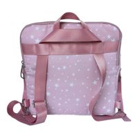 Pañalera Mochila Estrellas Rosada