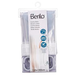 Cortina para Ducha Peva Transparente con Gris