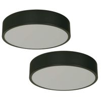Set de 2 Plafones Modernos Negro