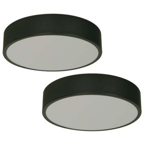 Set de 2 Plafones Modernos Negro