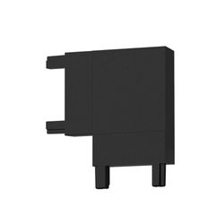 Conector a 90 Grados Horizontal Negro