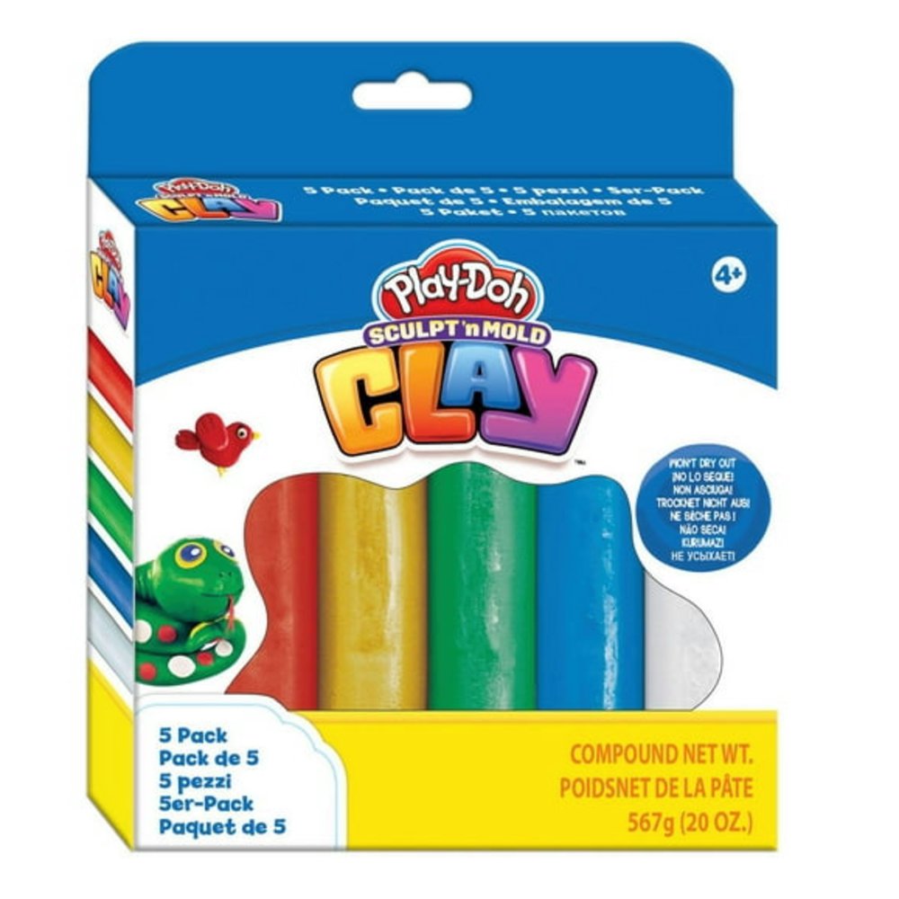 Set de Plasticina Play-Doh Sculpt 'n Mold Clay de 5 Unidades para 4+ Años PD Masilla para…