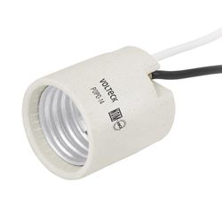 Socket E27 Porcelana Simple De Interior - Volteck