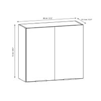 Gabinete Aéreo De 2 Puertas De 80x31.3x72 Cm - Kits Parana