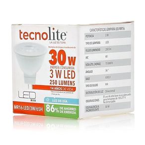 Bombillo Mr16 LED Gu5.3 3 W Luz de Día