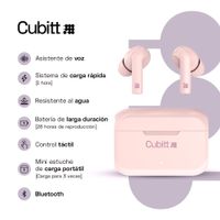 Audífonos Inalámbricos TWS Rosa - Cubitt