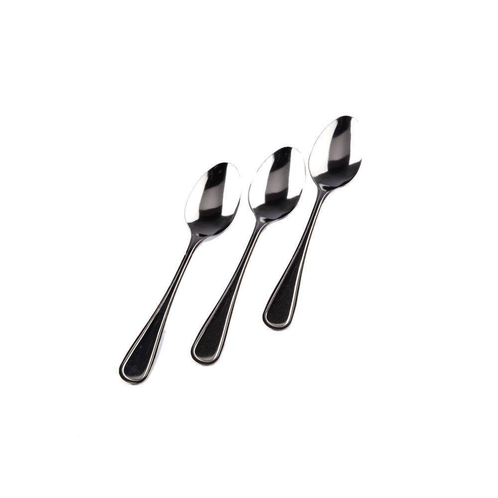 Set de 3 Cucharitas de Acero Inoxidable Color Plateado