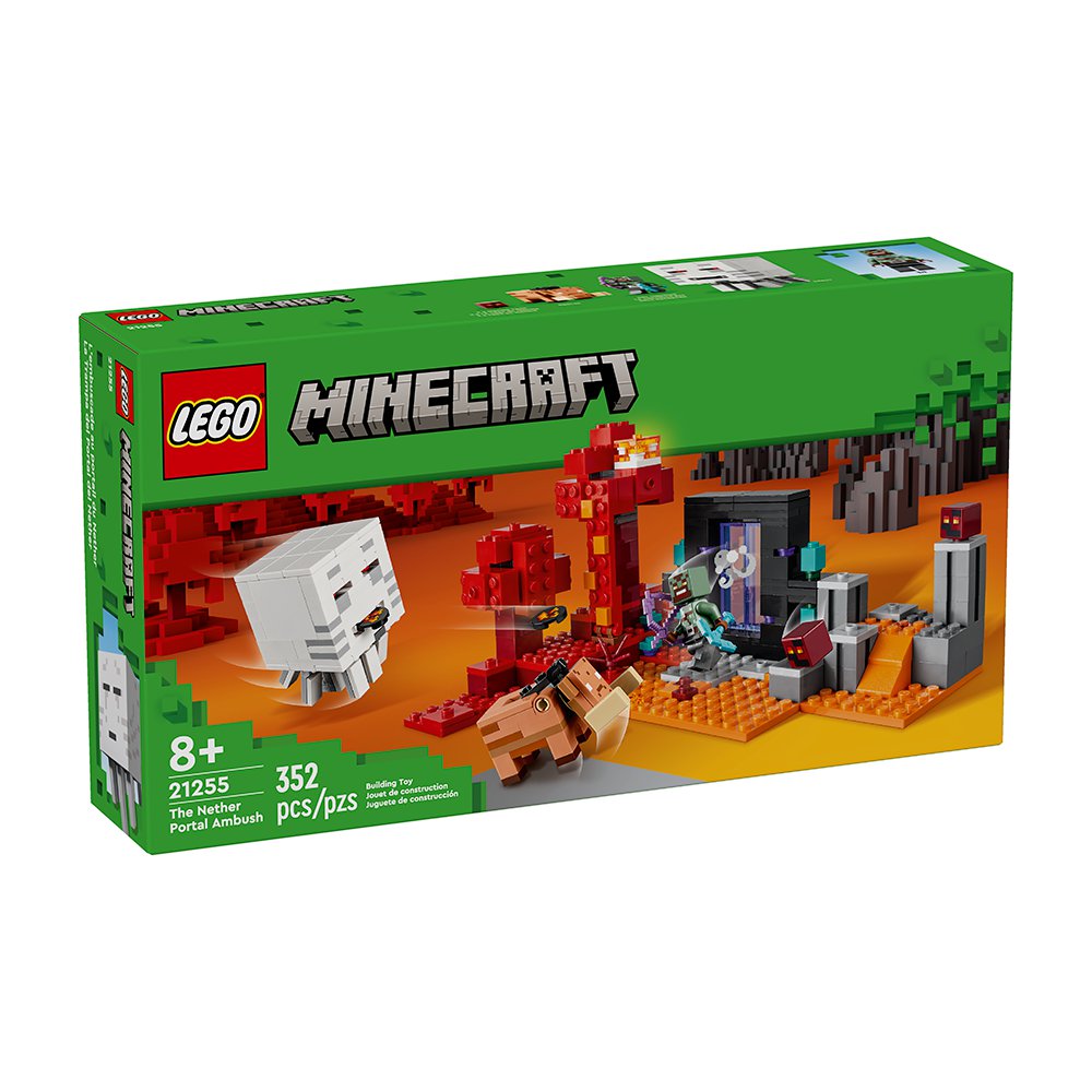 LEGO Minecraft Emboscada en el Portal del Nether #21255 de 352 Piezas