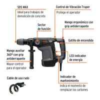 Rotomartillo Industrial Sds 6 Kg De 1100 W - Truper Expert