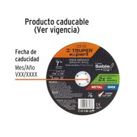 Disco De Corte Fino Tipo 41 7 Plg x 1.5 Mm - Truper Expert
