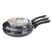 Set de Sartenes Aluminio 20, 24 y 26 Cm