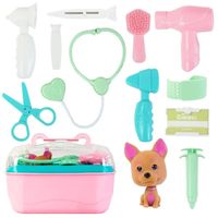 Maletín Veterinario Infantil Rosa con Accesorios