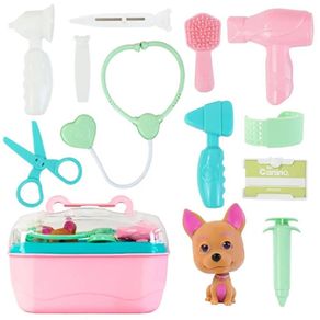 Maletín Veterinario Infantil Rosa con Accesorios