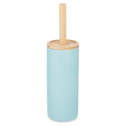 Cepillo para Sanitario con Base de Bambú  Celeste