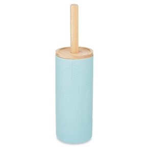 Cepillo para Sanitario con Base de Bambú  Celeste
