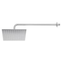 Regadera Cuadrada con Brazo Satín 10 Plg