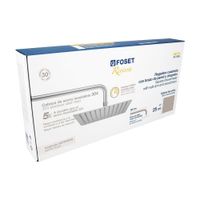 Regadera Cuadrada con Brazo Satín 10 Plg