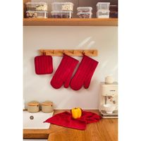 Set de Guantes, Toalla y Agarrador